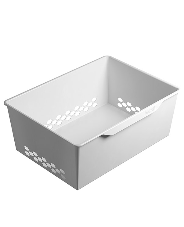 Купить Корзина пластиковая ПРАКТИК Home GBP 60х20 белая