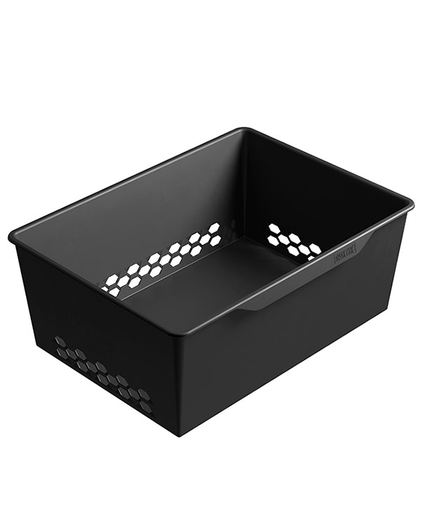 Купить Корзина пластиковая ПРАКТИК Home GBP 60х20 графит