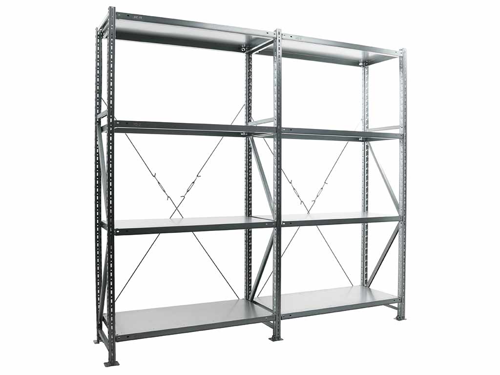 Купить Стеллаж MS U 200/200(100+100)x50/8 (4+4) (Нагрузка на полку 300)