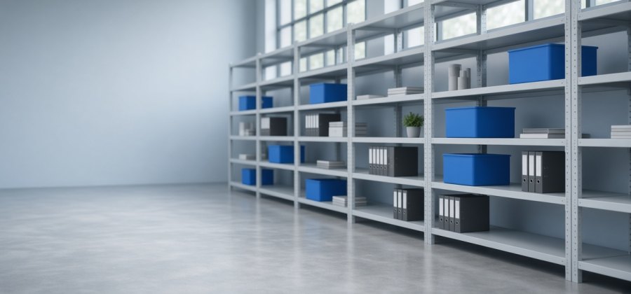 Купить среднегрузовой оцинкованный стеллаж до 500 кг на ярус с дсп