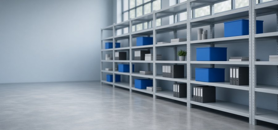 Купить среднегрузовой оцинкованный стеллаж до 500 кг на ярус